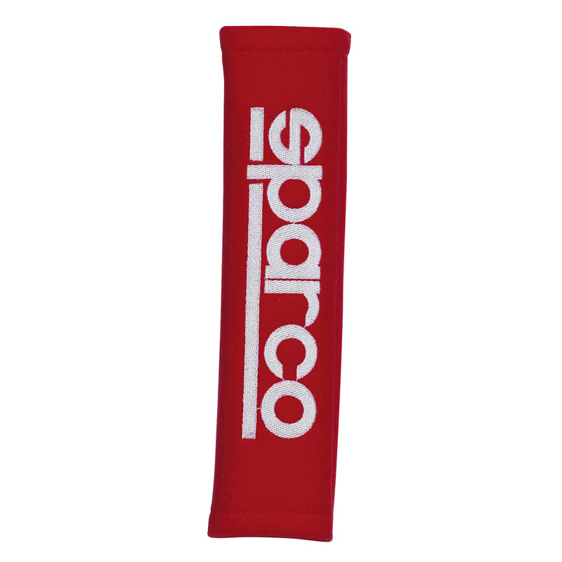 Sparco Satz Gurtpolster - Gesticktes Logo - Rot