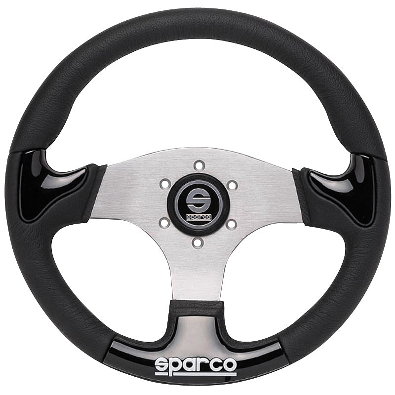 Sparco Universelles Sportlenkrad 'P222' - Schwarz/Aluminium - Diameter 345mm