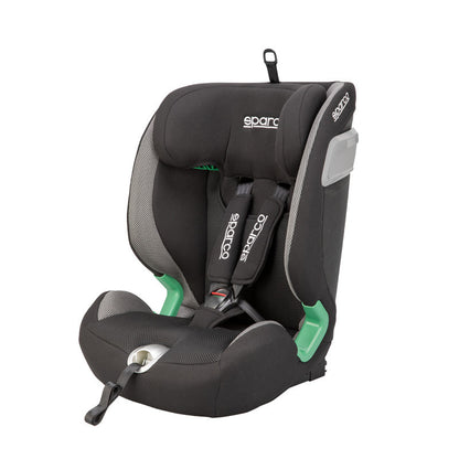 Sparco Kindersitz SK5000I (Isofix) Schwarz/Grau i-Size 76-150cm (ECE-R129/03)