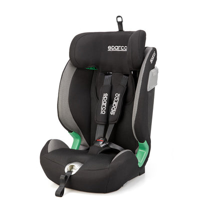 Sparco Kindersitz SK5000I (Isofix) Schwarz/Grau i-Size 76-150cm (ECE-R129/03)