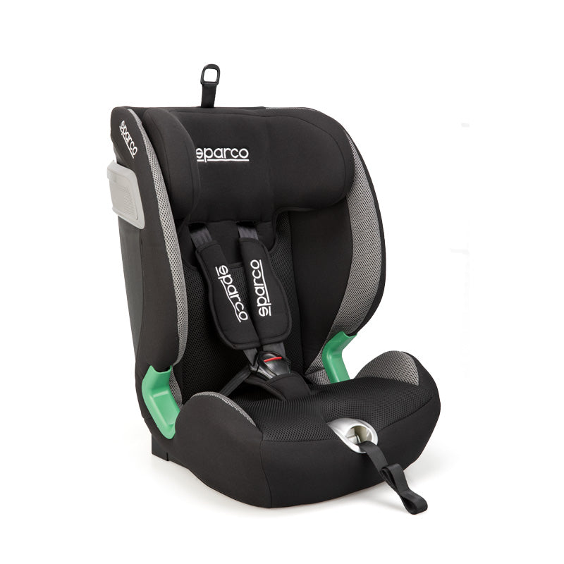 Sparco Kindersitz SK5000I (Isofix) Schwarz/Grau i-Size 76-150cm (ECE-R129/03)