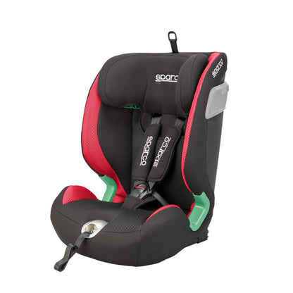 Sparco Kindersitz SK5000I (Isofix) Schwarz/Rot i-Size 76-150cm (ECE-R129/03)