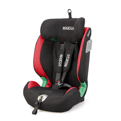 Sparco Kindersitz SK5000I (Isofix) Schwarz/Rot i-Size 76-150cm (ECE-R129/03)