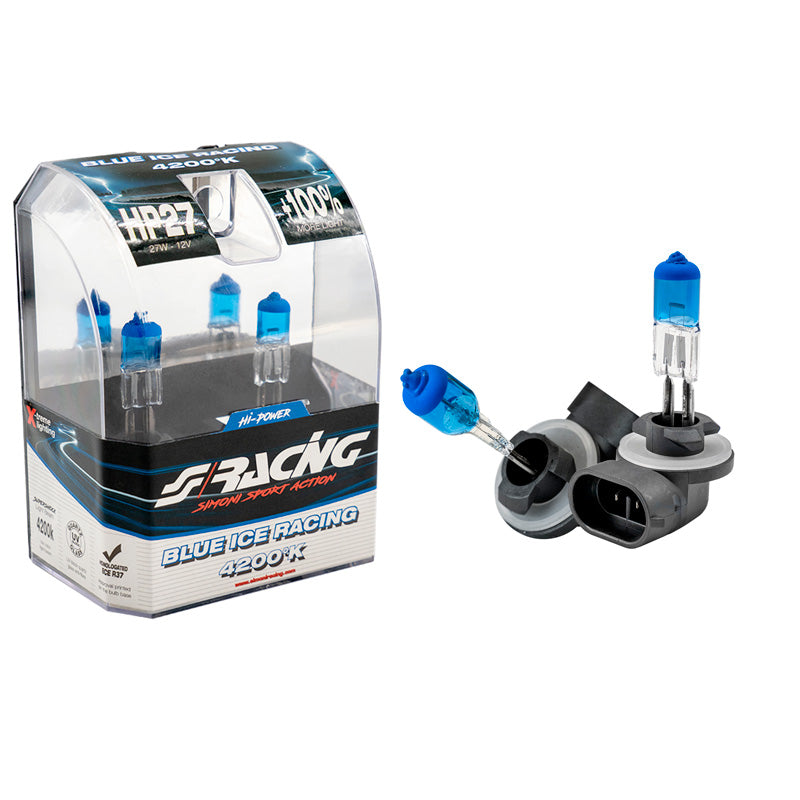 Simoni Racing Halogen Birnen 'Blue Ice Racing' HP27-881 (4200K) 12V/27W, Satz à 2 Stück ECE-R37