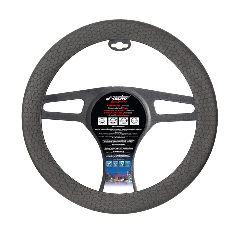 Simoni Racing Lenkradhülle Beehive Soft Sil - 35-40cm - Schwarz