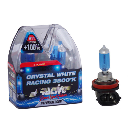 Simoni Racing Halogen Birnen 'Crystal White Racing' H11 (3800K) 12V/55W, Satz à 2 Stück ECE-R37