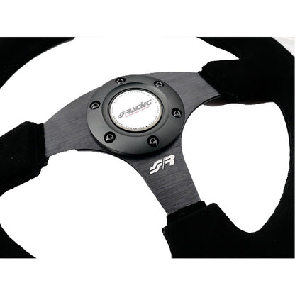 Simoni Racing Sportlenkrad Defender 330mm - Schwarz Suède