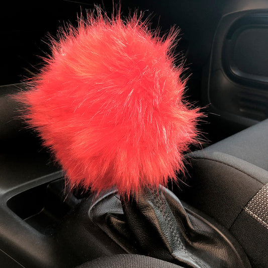 Simoni Racing Schaltknauf Hülle Fluffy Fur - Rot