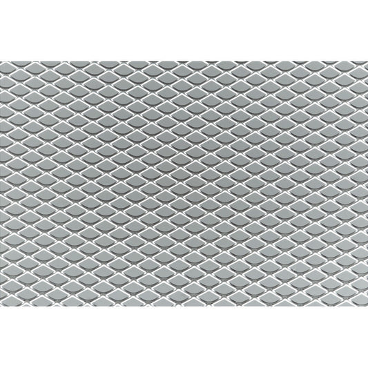 Simoni Racing Aluminium Renngitter - 125x20cm - Rauten 5x9mm
