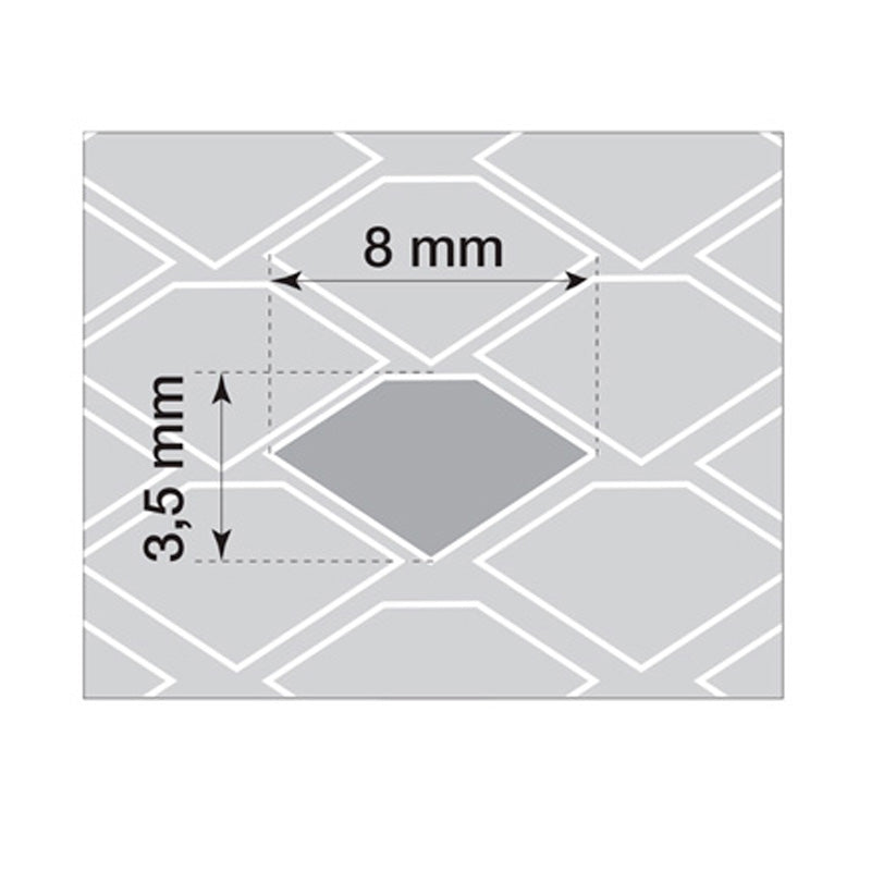 Simoni Racing Schwarz Aluminium Renngitter - 110x50cm - Rauten 3,5x8mm