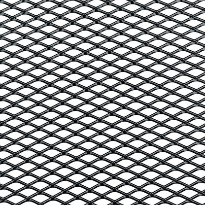 Simoni Racing Schwarz Aluminium Renngitter - 110x50cm - Rauten 3,5x8mm