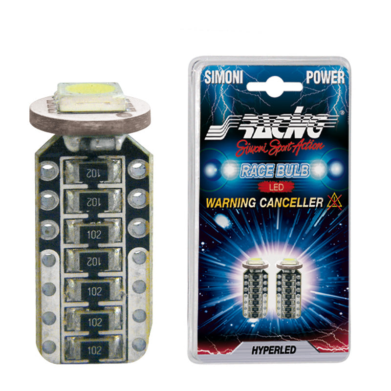 Simoni Racing T10 1-LED 3W Canbus Leuchtmittel - UltraWeiß - Satz à 2 Stück