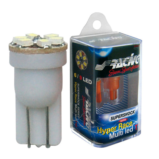 Simoni Racing T10 6-LED 'Hyper Multi' Leuchtmittel - Rot - Satz à 2 Stück