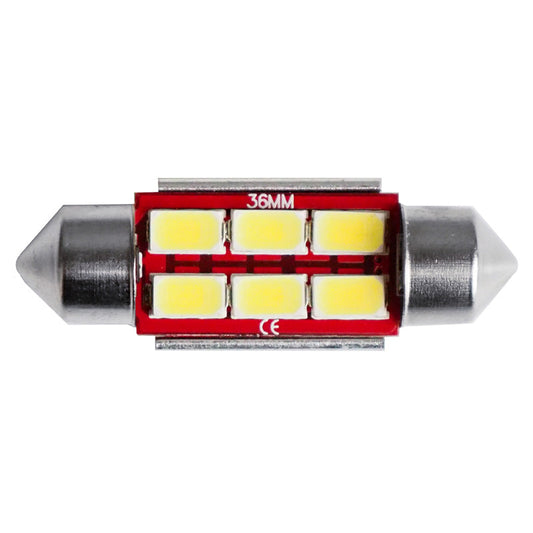Simoni Racing Festoon 6-LED 39mm Leuchtmittel 'Canbus No-Polarity' - Weiß - Satz à 2 Stück