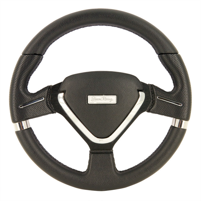 Simoni Racing Sportlenkrad Montecarlo 320mm - Schwarz Leder