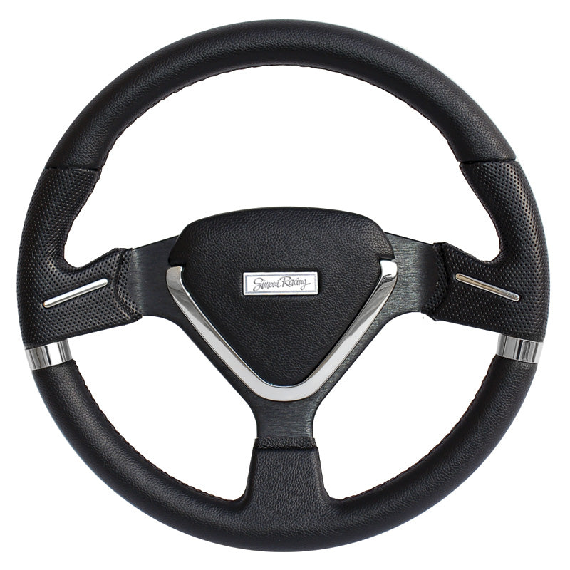 Simoni Racing Sportlenkrad Montecarlo 350mm - Schwarz Leder