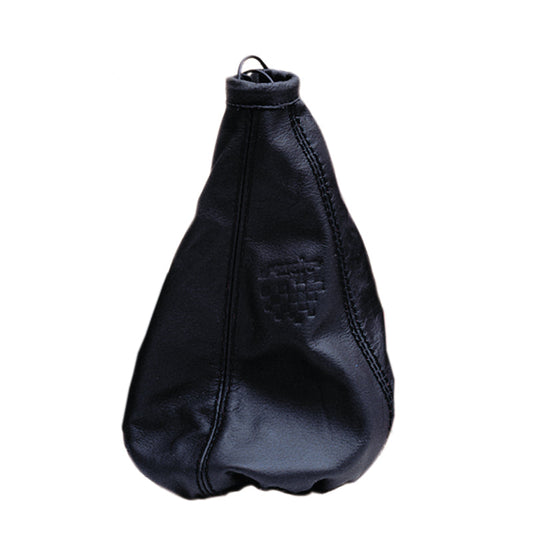 Simoni Racing Schaltknaufsack Cuffia - 125x125mm/Ø140 - Schwarz Leder