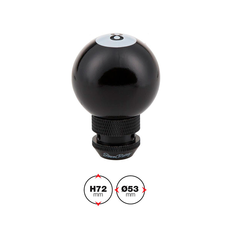 Simoni Racing Schaltknauf 8-Ball - Schwarz
