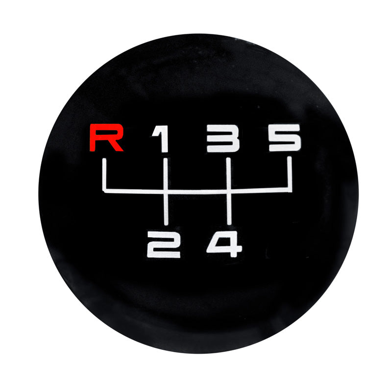 Simoni Racing Schaltknauf Rev - Schwarz Leder + 3 Muster