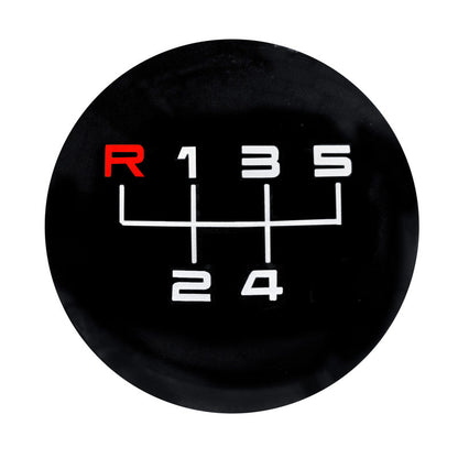 Simoni Racing Schaltknauf Rev - Schwarz Leder + 3 Muster