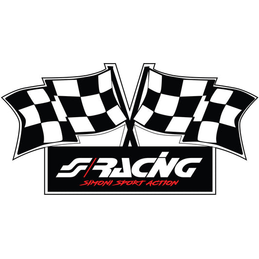 Simoni Racing Aufkleber 'Flag' - 100x50mm