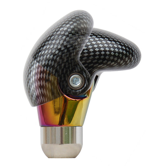 Simoni Racing Schaltknauf Shake - Rainbow Aluminium + Karbon