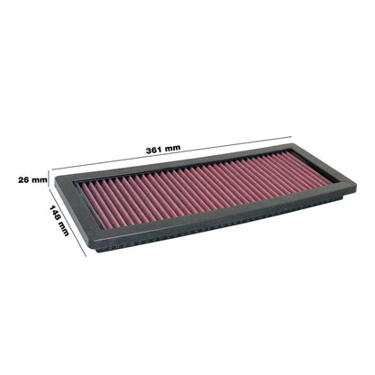 Simoni Racing Luftfilter passend für Citroën C4 / C5 (aircross) / DS3 / DS4 / DS5 / Mini Cooper / Opel Grandland X 1.6T / Peugeot 207 / 208 / 3008 / 308 / 5008 / 508 / RCZ