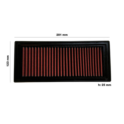 Simoni Racing Luftfilter passend für Fiat Panda 1.1/1.2 (52,60 PS) 2003-2011 / Lancia Ypsilon 1.2 (60 PS) 2003-2007