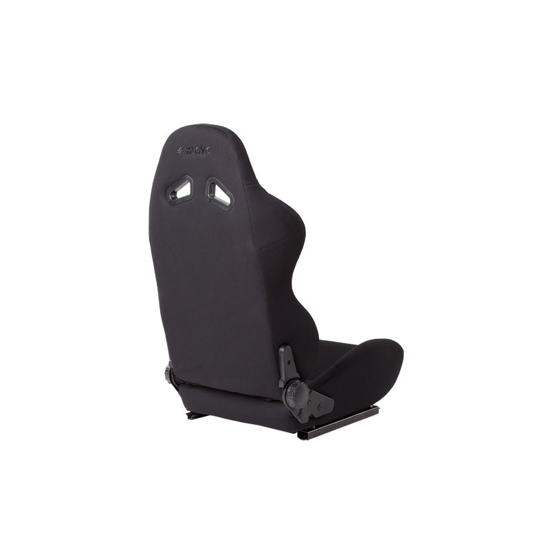 Simoni Racing Sportsitz Max - Schwarz - Doppelseitig Verstellbare Rückenlehne - inkl. Schlitten