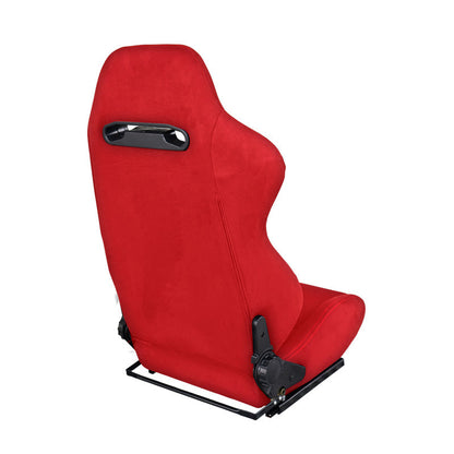 Simoni Racing Sportsitz Miky - Rot - Doppelseitig Verstellbare Rückenlehne - inkl. Schlitten