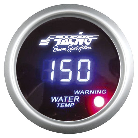 Simoni Racing Digitales Instrument - Wassertemperatur 40-120Gr. - 52mm