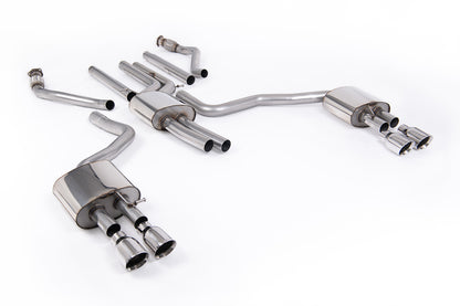 Milltek Sport Auspuffanlage passend für Audi A6 3.0 TFSI V6 C7.5 - polierte Endrohre