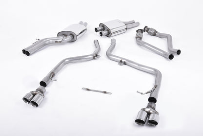 Milltek Sport Abgasanlage Race passend für Audi S5 3.0 TFSI B8 Coupé & Cabriolet - polierte Endrohre