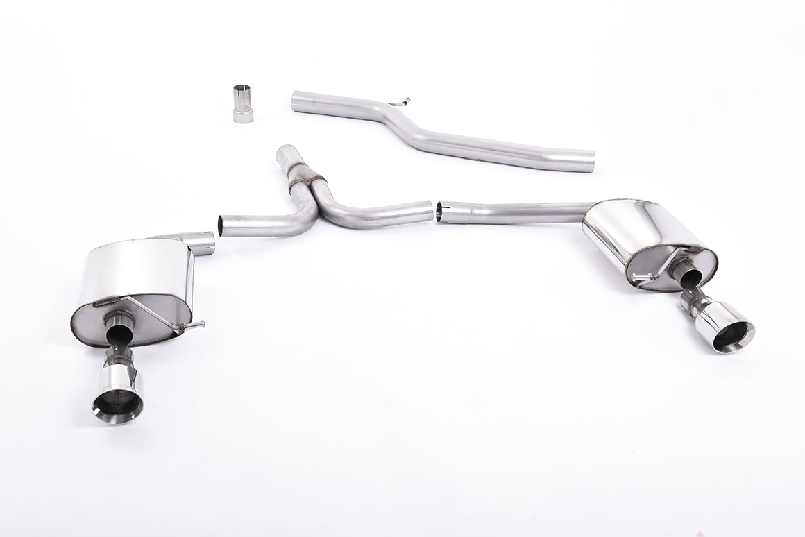Milltek Sport Auspuffanlage passend für Audi A4 2.0 B8 Saloon and Avant & A5 Coupe