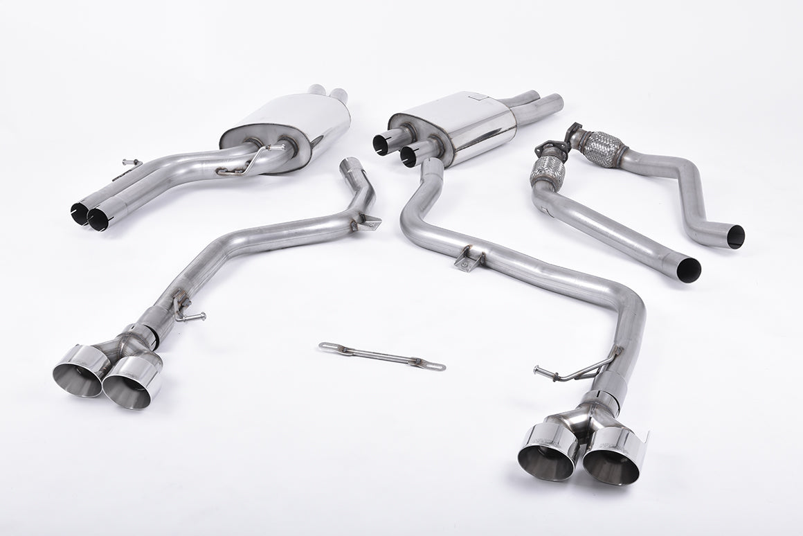 Milltek Sport Sportauspuff passend für Audi S4 & S5 3.0 B8.5 - polierte Endrohre