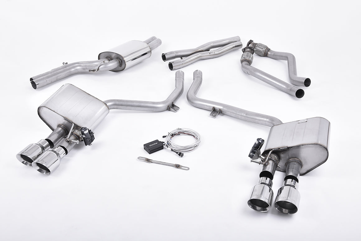 Milltek Sport Sportauspuff passend für Audi S4 & S5 3.0 B8.5 - polierte Endrohre