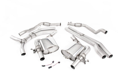 Milltek Sport Auspuffanlage passend für Audi RS4+5 B9 2.9 V6 Turbo Avant & Sportback - polierte Endrohre