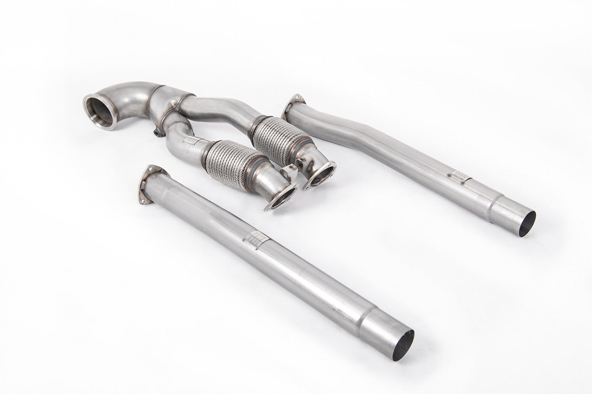 Milltek Sport Downpipe (ohne Kat) passend für Audi RS3 Saloon Sedan & Sportback 76,2mm