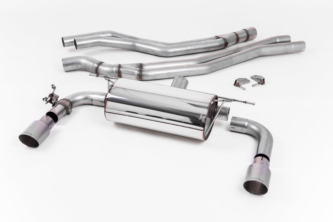 Milltek Sport Auspuffanlage passend für BWM M2 M240i Coupe F22 - titan Endrohre