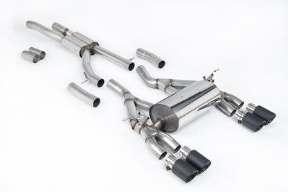Milltek Sport Auspuffanlage passend für BMW M3 & M4 F80/F82/F83 Competition Coupe/Saloon - carbon Endrohre