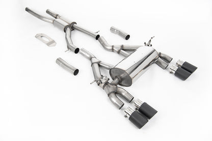 Milltek Sport Auspuffanlage passend für BMW M3 F80 Competition CS & M4 F82 F83 Competition Coupé OPF Modelle - carbon Endr...