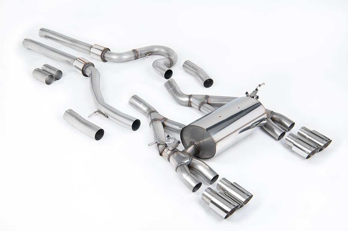 Milltek Sport Auspuffanlage passend für BMW M3 & M4 F80/F82/F83 Competition Coupe/Saloon - polierte Endrohre