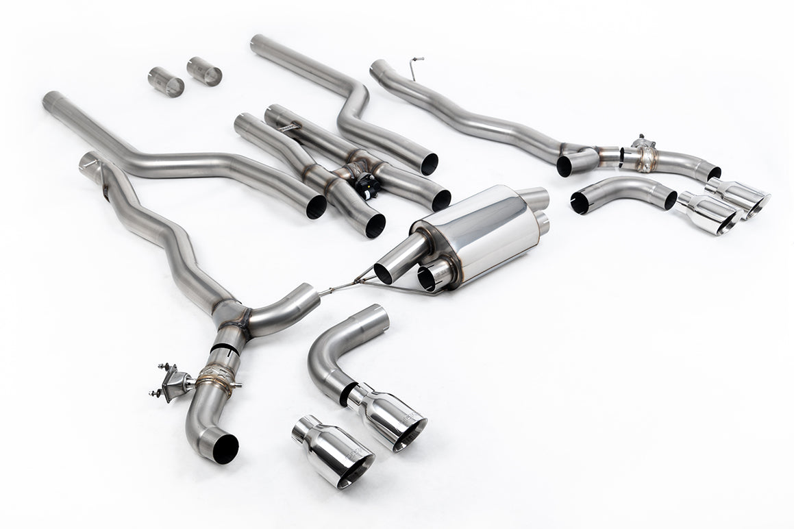 Milltek Sport Auspuffanlage passend für BMW M5 Competition 4.4l Twin Turbo F90 - polierte Endrohre