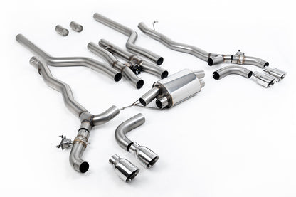Milltek Sport Auspuffanlage passend für BMW M5 Competition 4.4l Twin Turbo F90 - polierte Endrohre