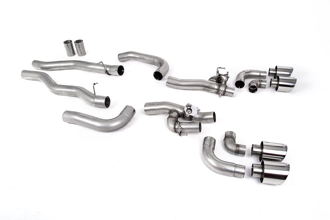 Milltek Sport Auspuffanlage passend für BMW 8 Series M8 Competition 4.4 V8 F91/F92/F93 Coupe/Cabrio - polierte Endrohre