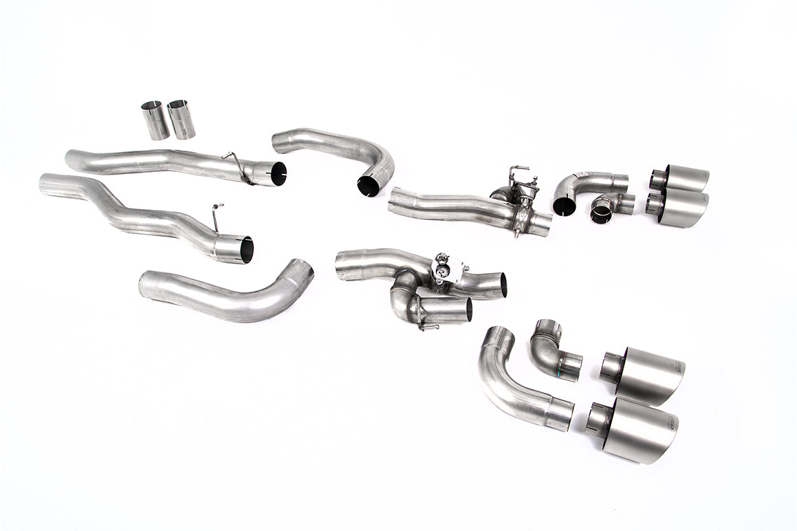 Milltek Sport Auspuffanlage passend für BMW 8 Series M8 Competition 4.4 V8 F91/F92/F93 Coupe/Cabrio - polierte Endrohre