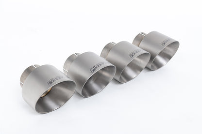 Milltek Sport Abgasanlage passend für BMW 1er F40 128ti mit Maxton Diffusor - titan gebürstete Endrohre