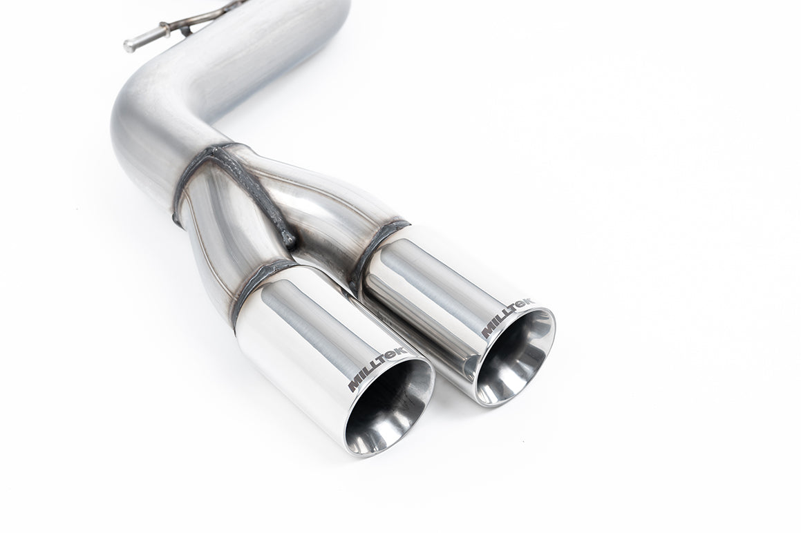 Milltek Sport Auspuffanlage passend für BWM 1 118d & 120d & 123d M Sport E81 - polierte Endrohre