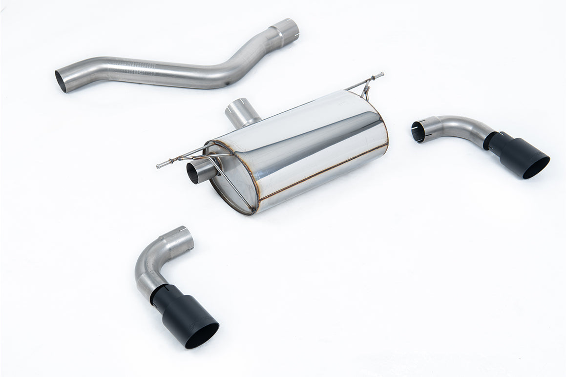 Milltek Racing Sport Abgasanlage passend für BMW 1er F20 F21 M135i - schwarze Endrohre