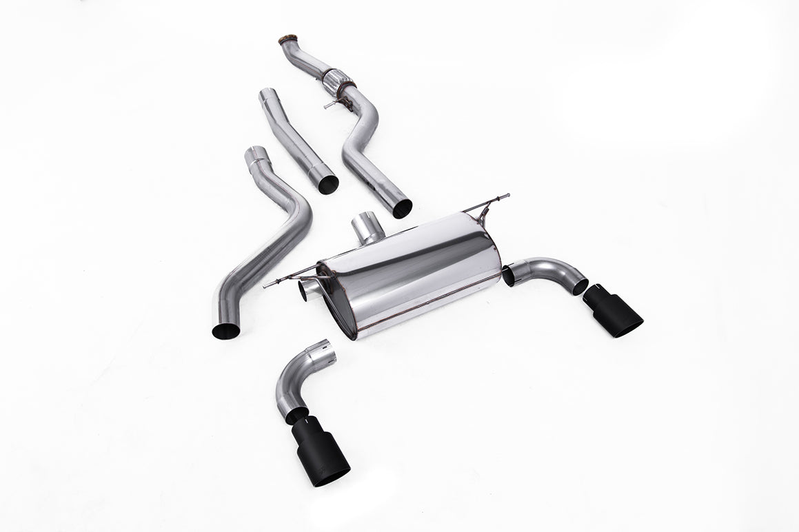 Milltek Sport Auspuffanlage passend für BWM 1 M135i F21&F20 - schwarze Endrohre